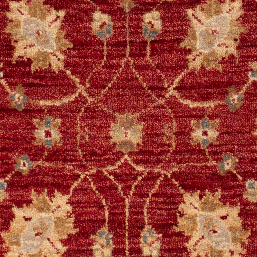 Alfombra Ziegler - 90 x 60 cm - rojo burdeos