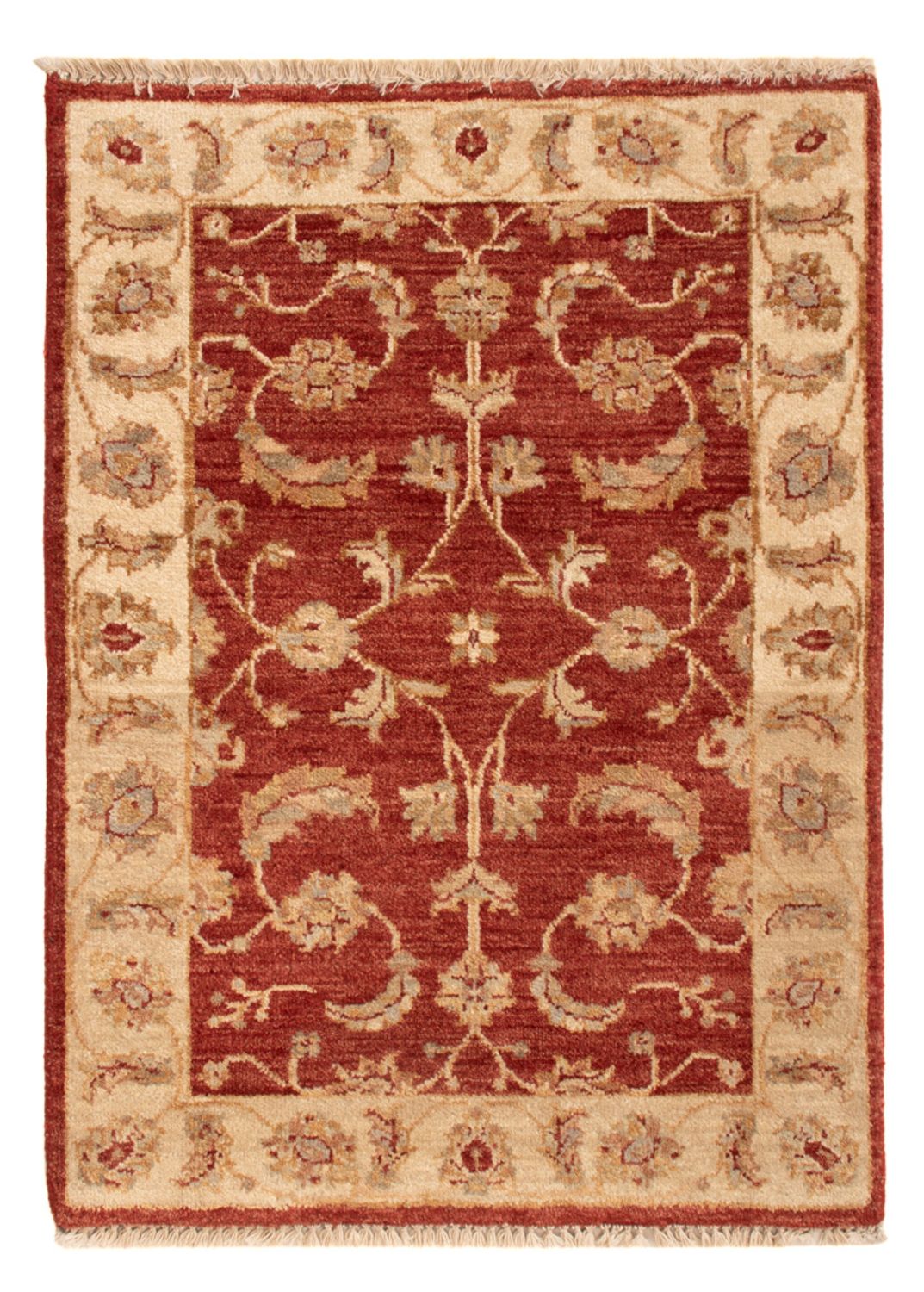 Alfombra Ziegler - 90 x 60 cm - rojo burdeos