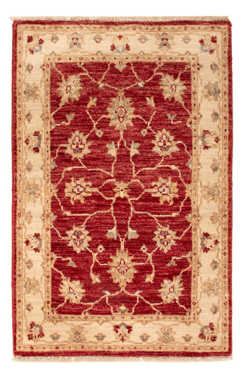 Alfombra Ziegler - 90 x 60 cm - rojo burdeos