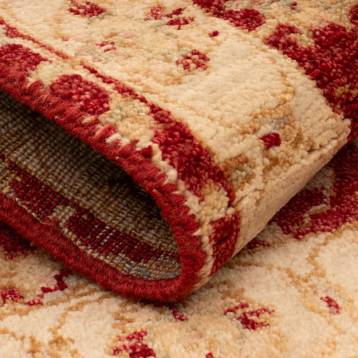 Alfombra Ziegler - 90 x 60 cm - rojo burdeos