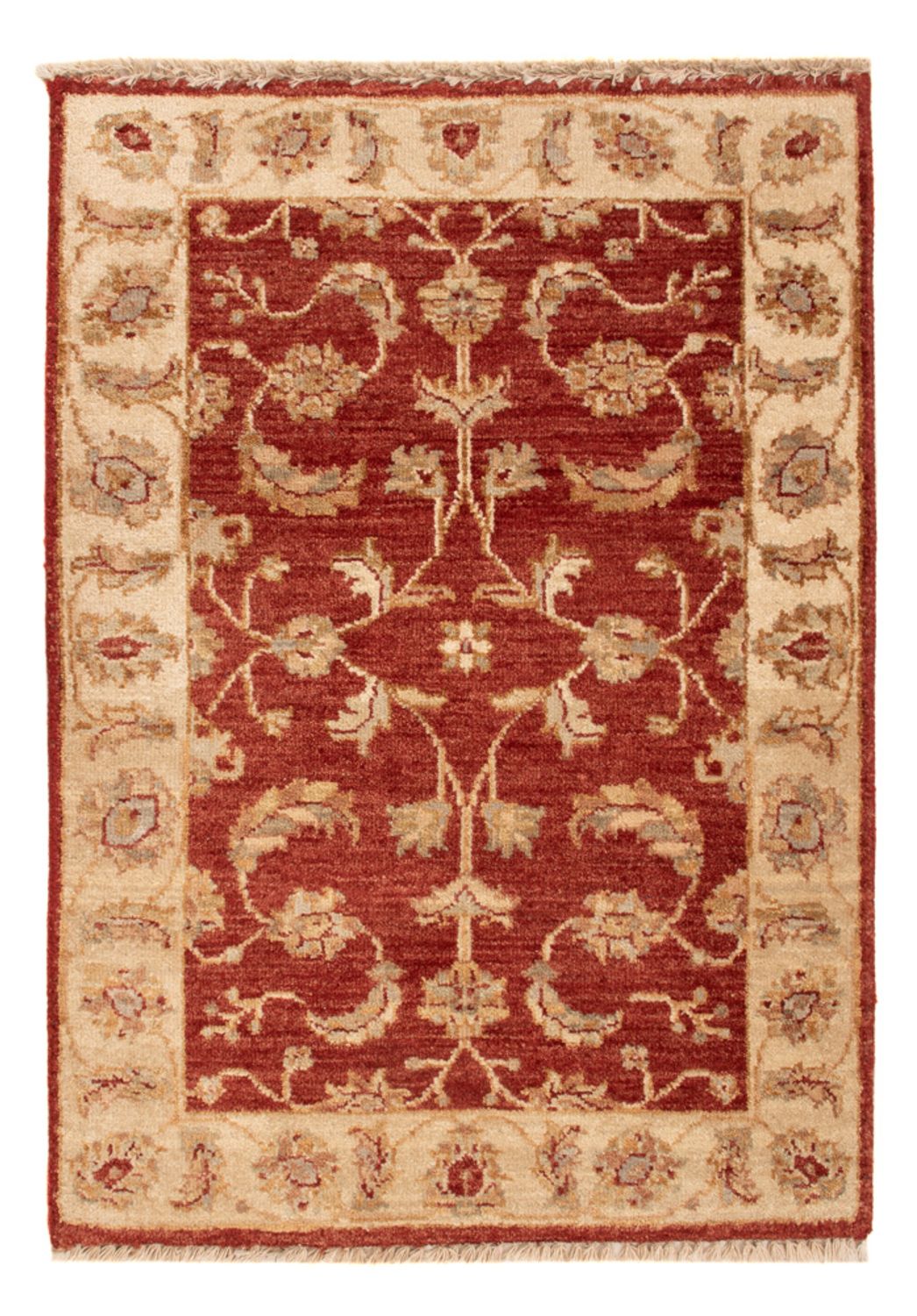 Alfombra Ziegler - 90 x 60 cm - rojo burdeos