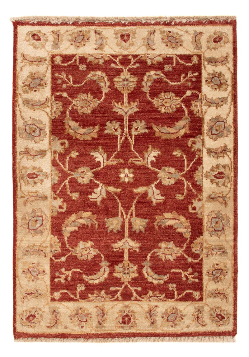 Alfombra Ziegler - 90 x 60 cm - rojo burdeos