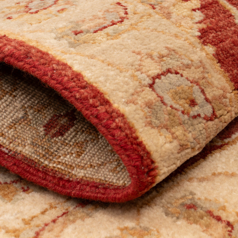 Alfombra Ziegler - 90 x 60 cm - rojo burdeos