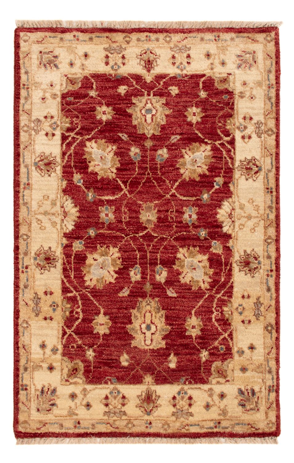 Alfombra Ziegler - 90 x 60 cm - rojo burdeos