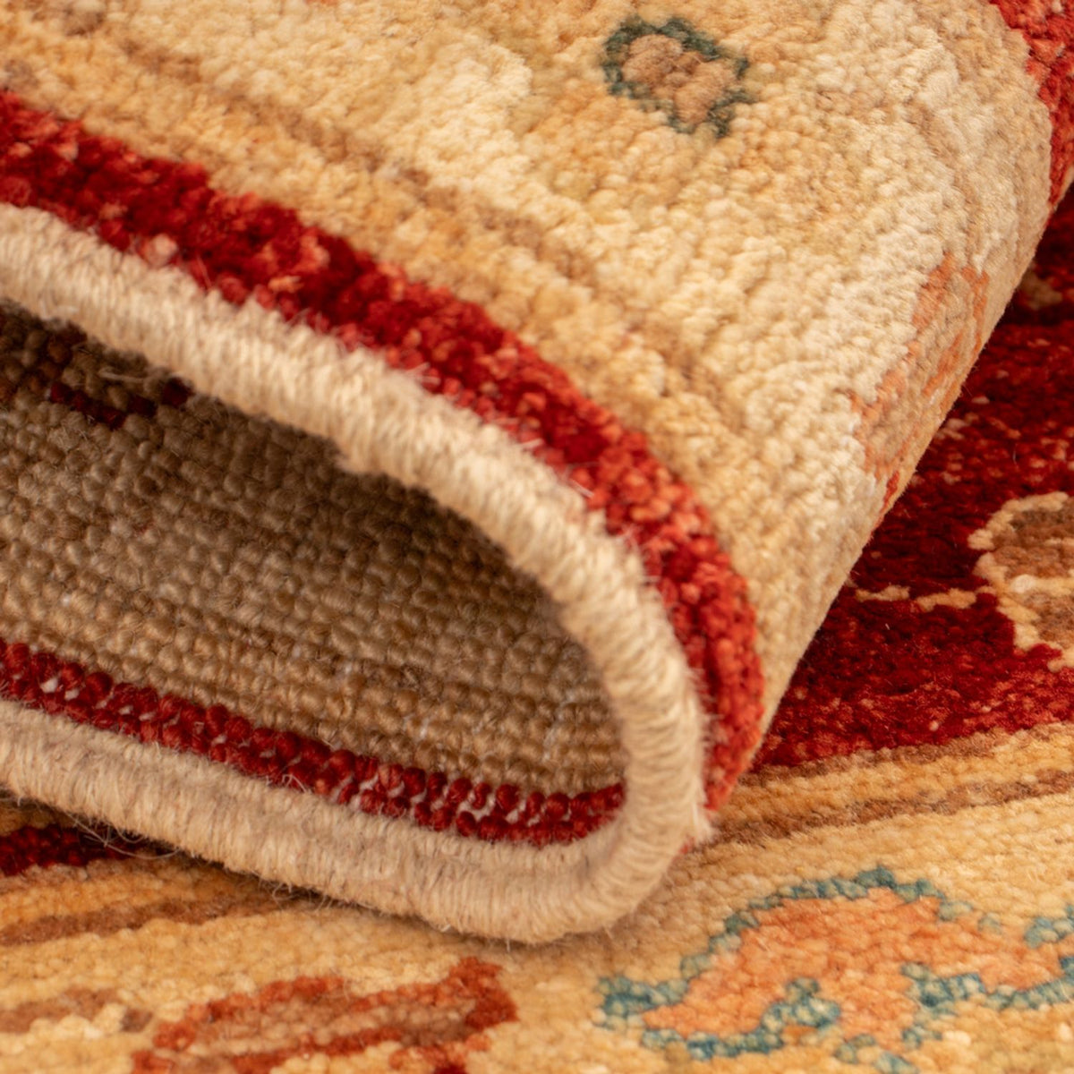 Alfombra Ziegler - 69 x 52 cm - rojo burdeos