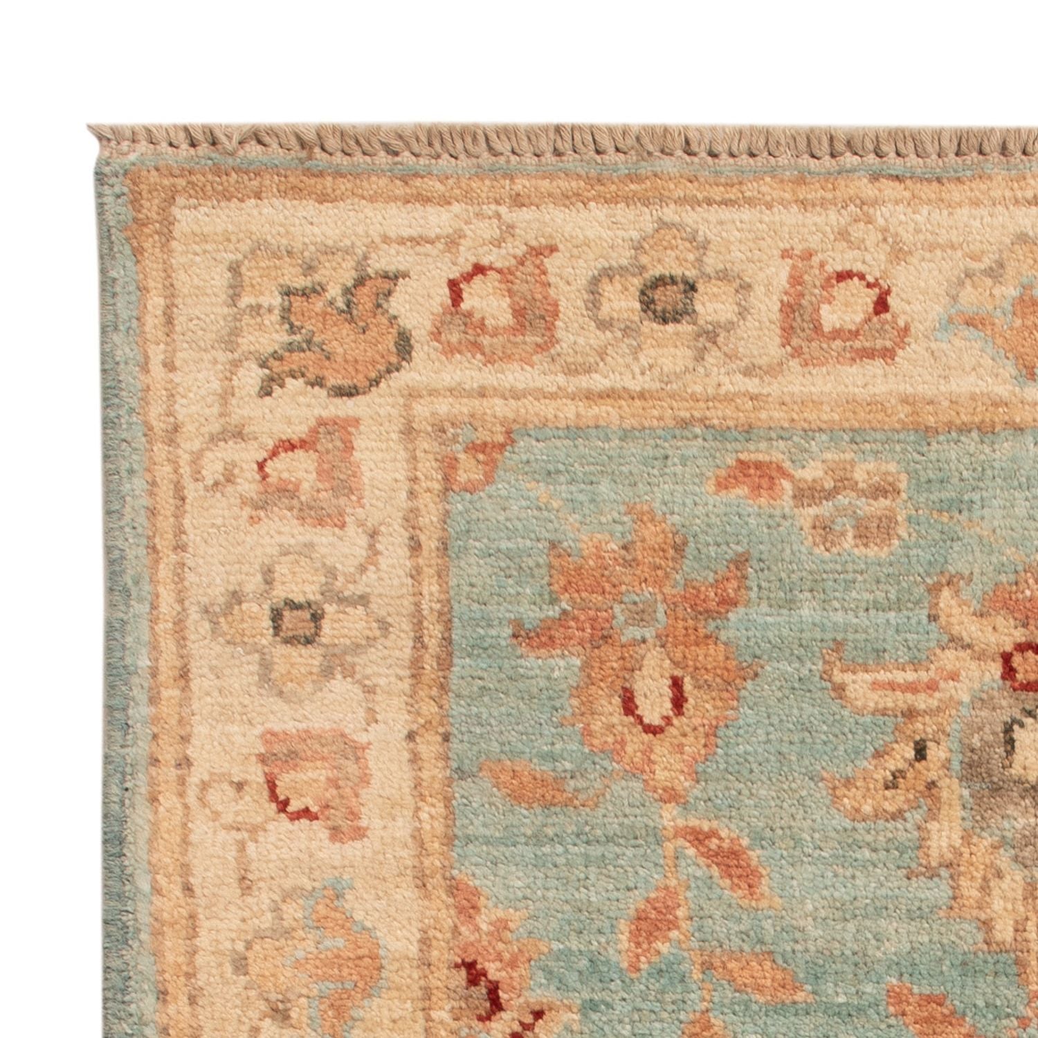 Alfombra Ziegler - 74 x 57 cm - azul claro