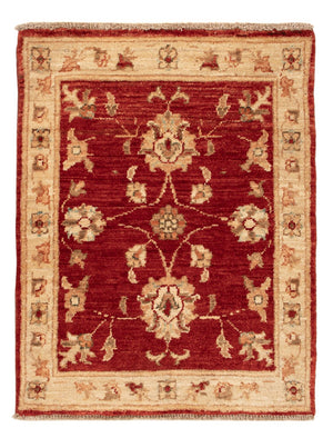 Alfombra Ziegler - 70 x 54 cm - rojo burdeos