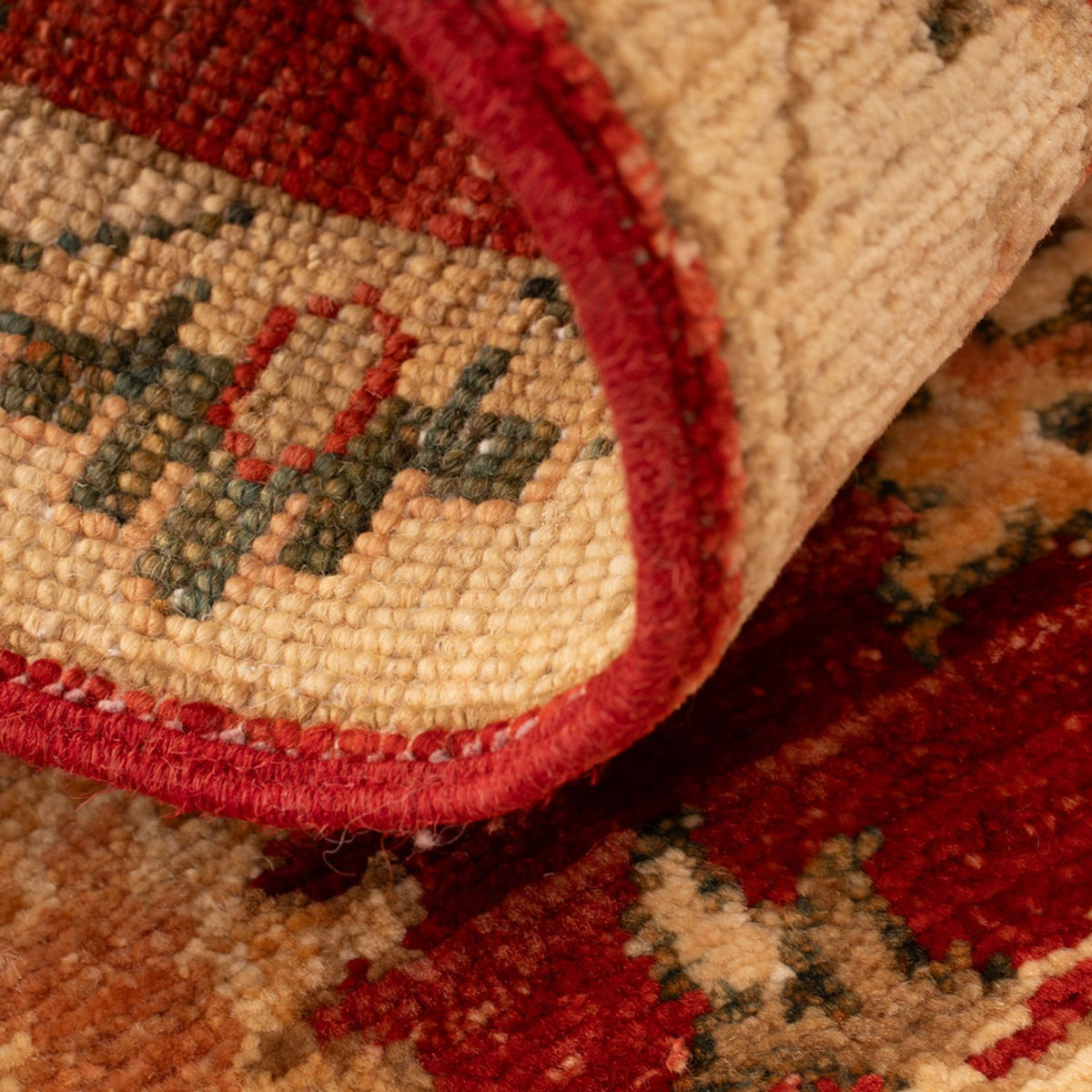 Alfombra Ziegler - 67 x 49 cm - rojo burdeos