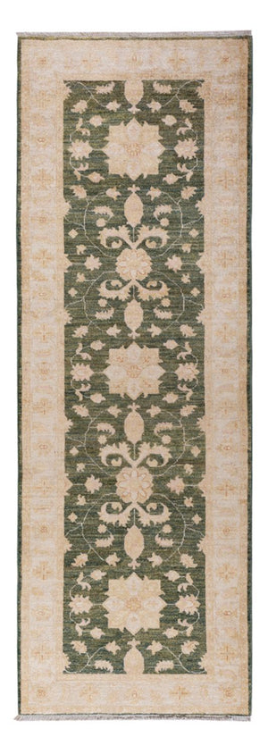 Alfombra de pasillo Alfombra Ziegler - 246 x 82 cm - verde oliva
