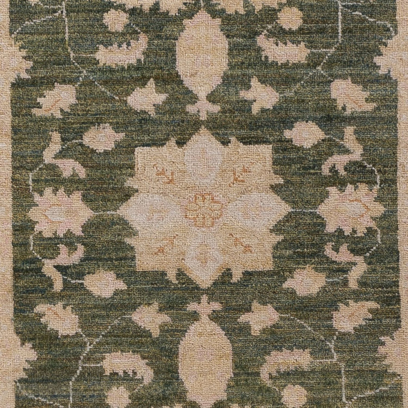 Alfombra de pasillo Alfombra Ziegler - 246 x 82 cm - verde oliva