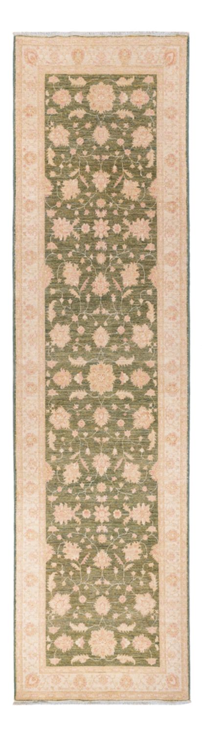 Alfombra de pasillo Alfombra Ziegler - 365 x 102 cm - verde oliva
