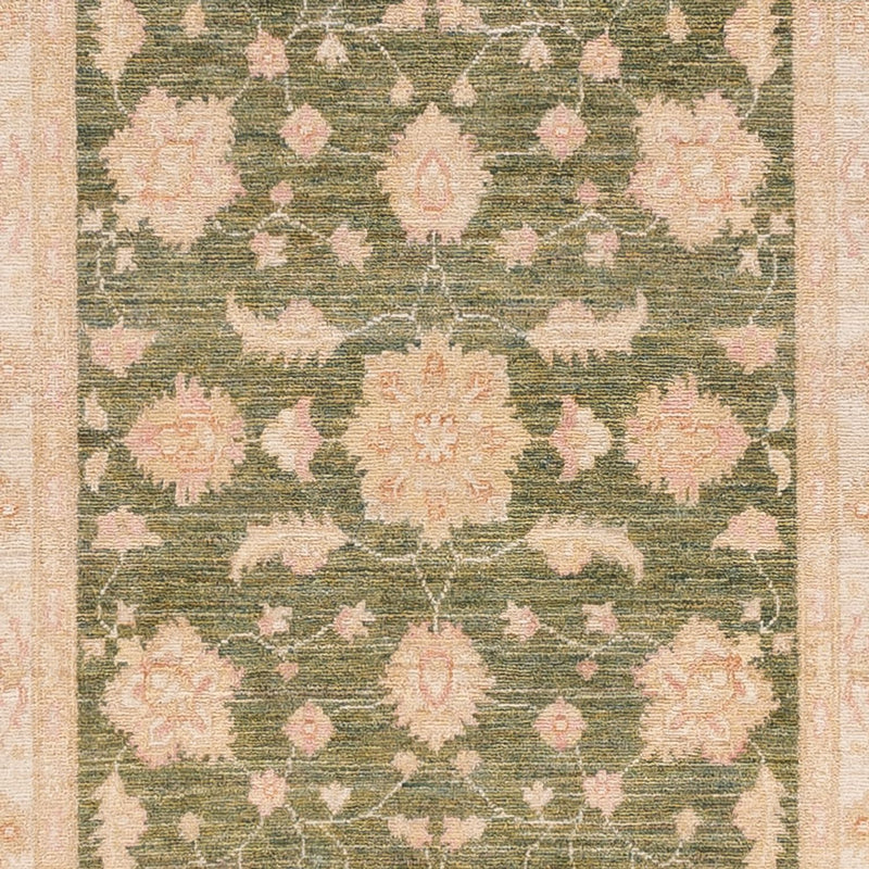 Alfombra de pasillo Alfombra Ziegler - 365 x 102 cm - verde oliva