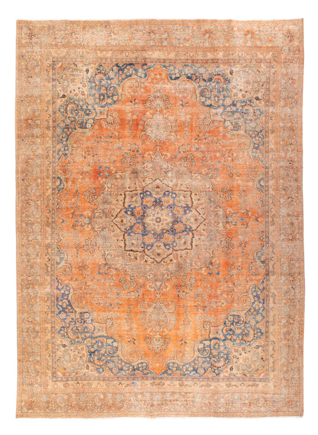 Alfombra Vintage - 362 x 259 cm - naranja