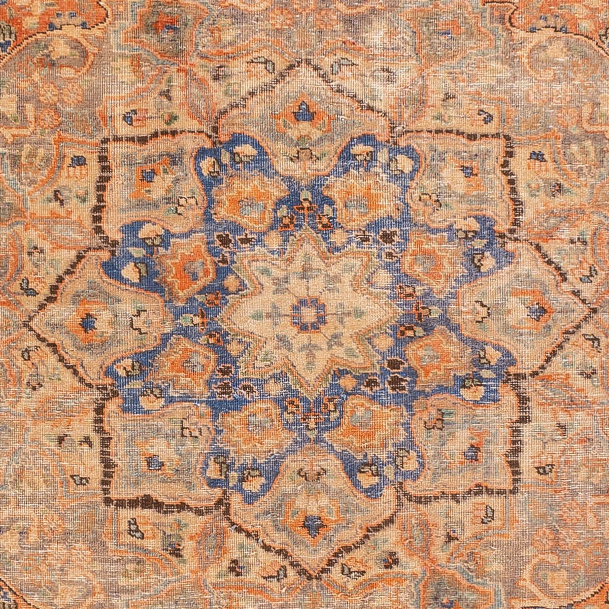 Alfombra Vintage - 362 x 259 cm - naranja