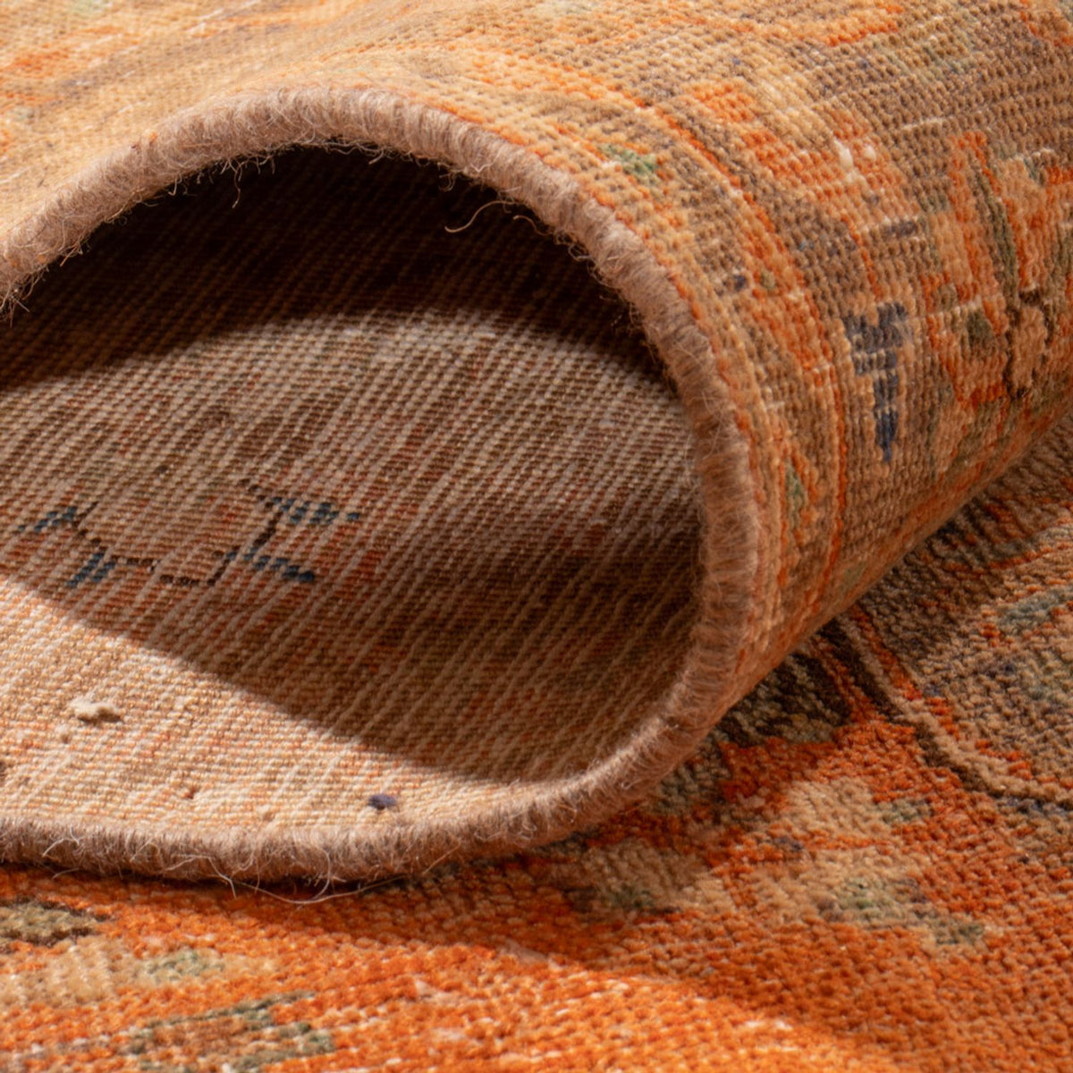 Alfombra Vintage - 362 x 259 cm - naranja