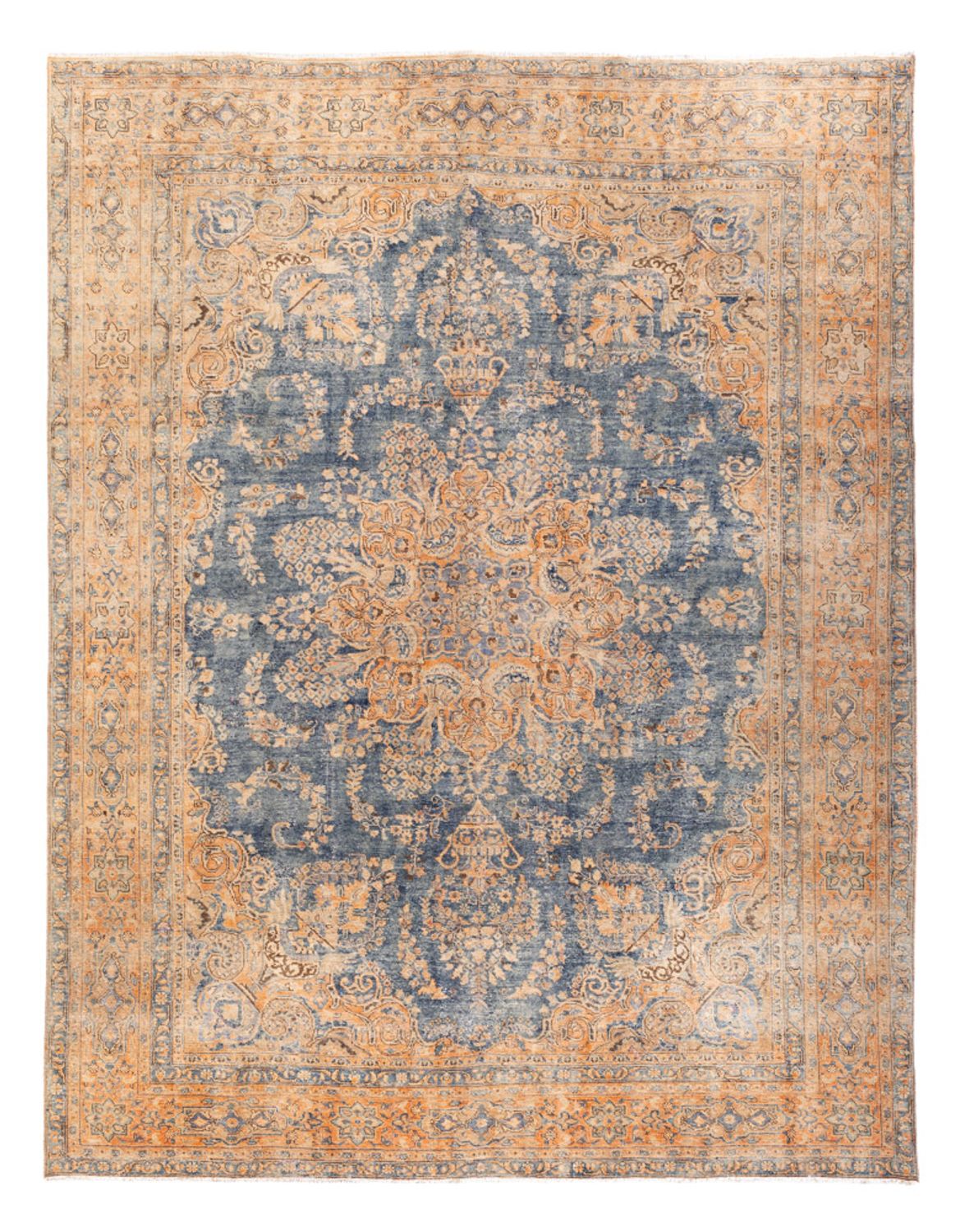 Alfombra Vintage - 377 x 280 cm - azul