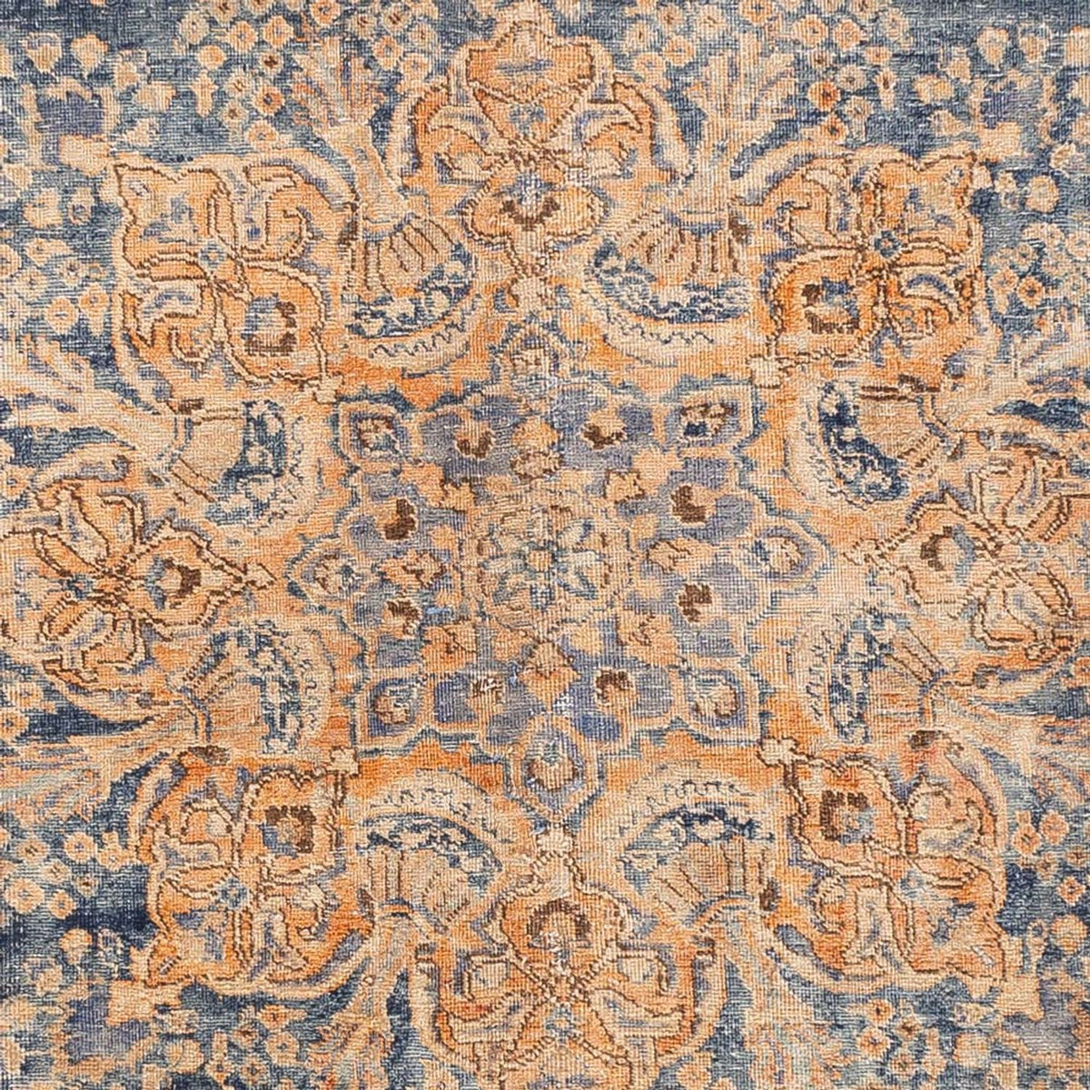 Alfombra Vintage - 377 x 280 cm - azul