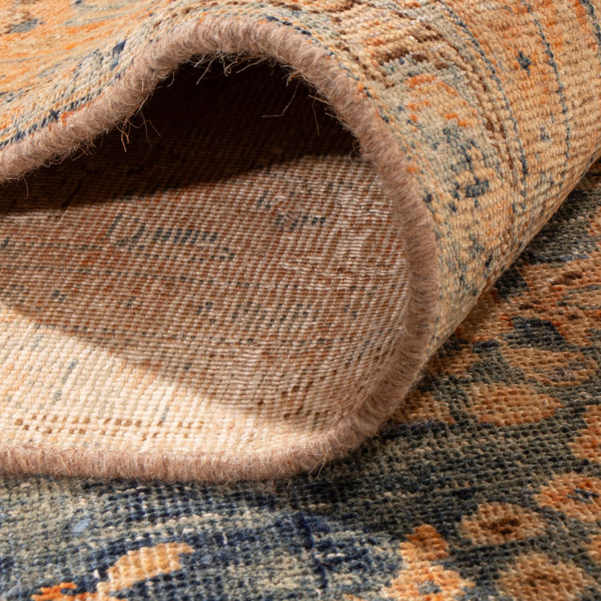 Alfombra Vintage - 377 x 280 cm - azul