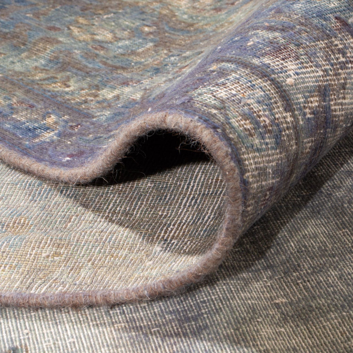 Alfombra Vintage - 355 x 266 cm - azul oscuro