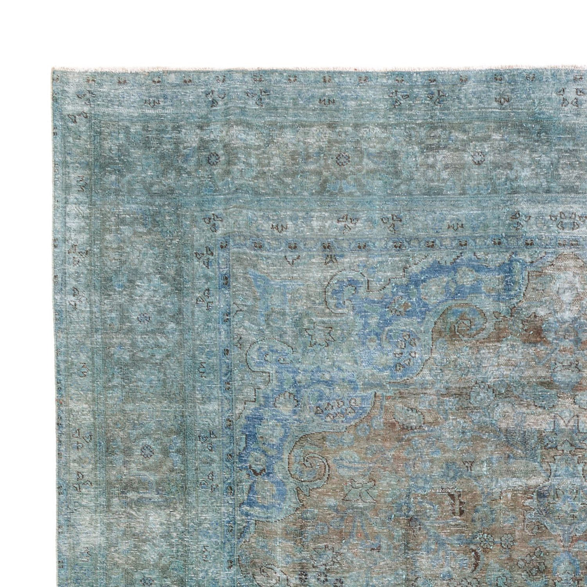 Alfombra Vintage - 375 x 285 cm - azul oscuro