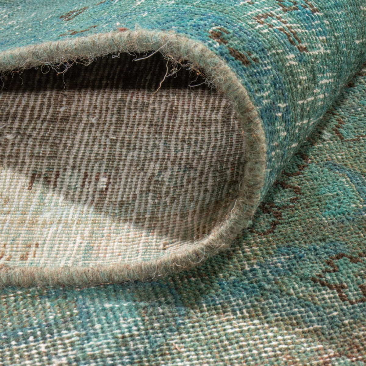 Alfombra Vintage - 375 x 285 cm - azul oscuro