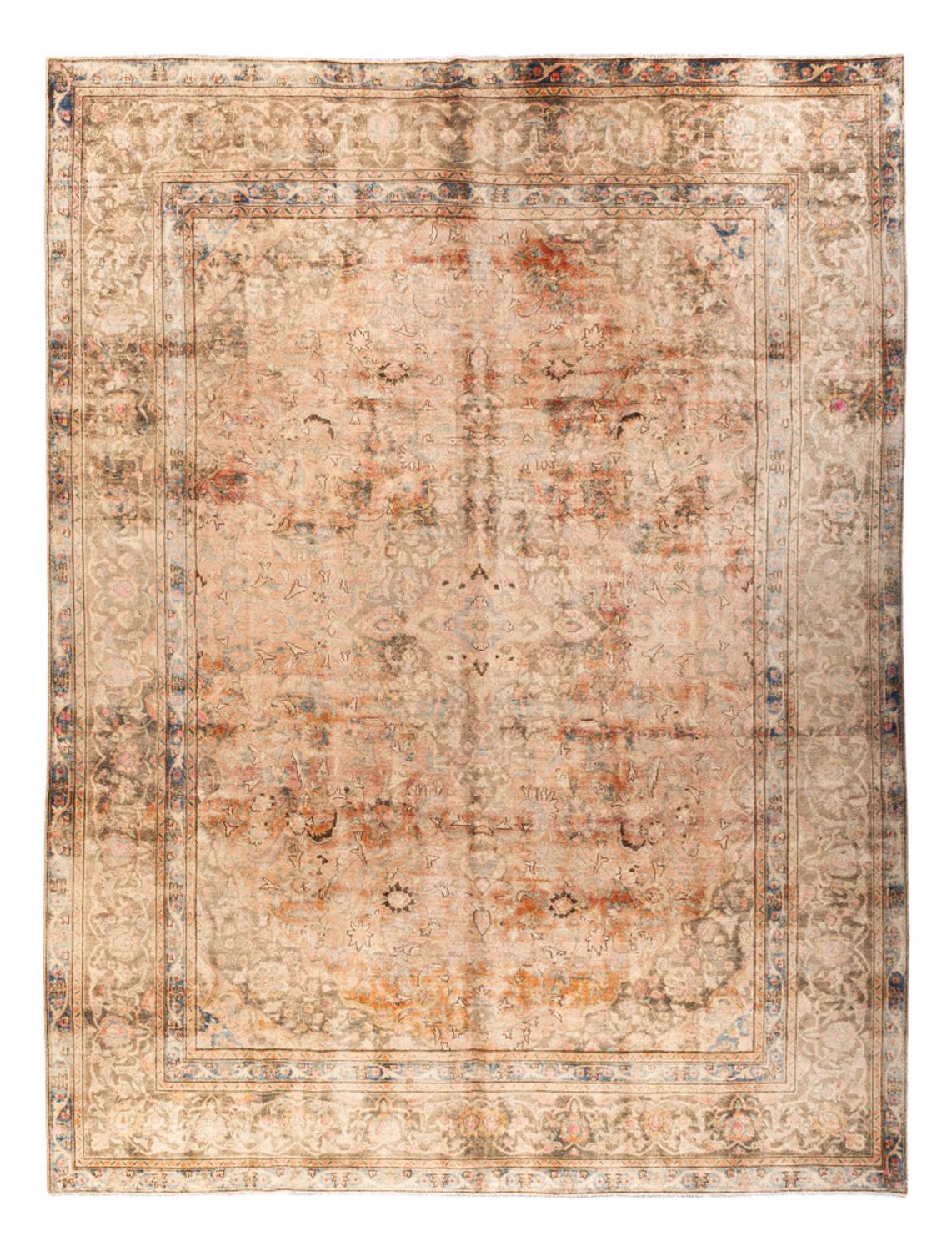Alfombra Vintage - 368 x 281 cm - beige oscuro