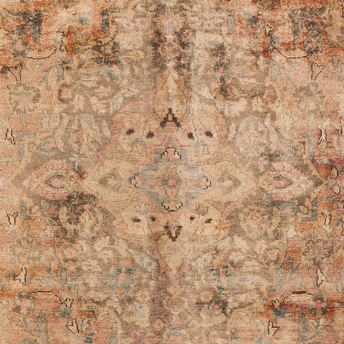 Alfombra Vintage - 368 x 281 cm - beige oscuro