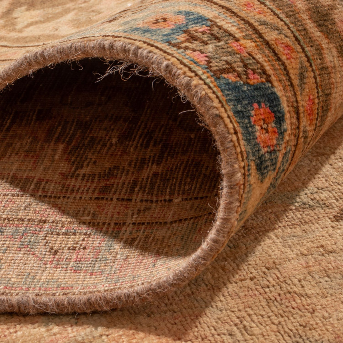 Alfombra Vintage - 368 x 281 cm - beige oscuro