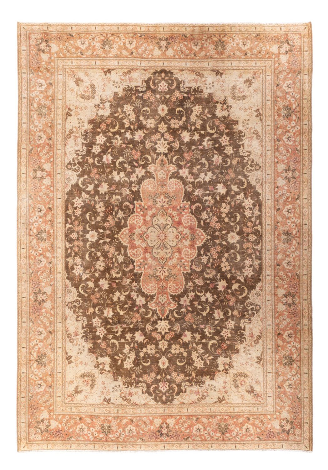 Alfombra Vintage - 335 x 235 cm - beige oscuro