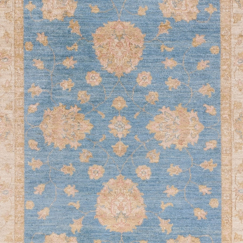 Alfombra de pasillo Alfombra Ziegler - 394 x 124 cm - azul