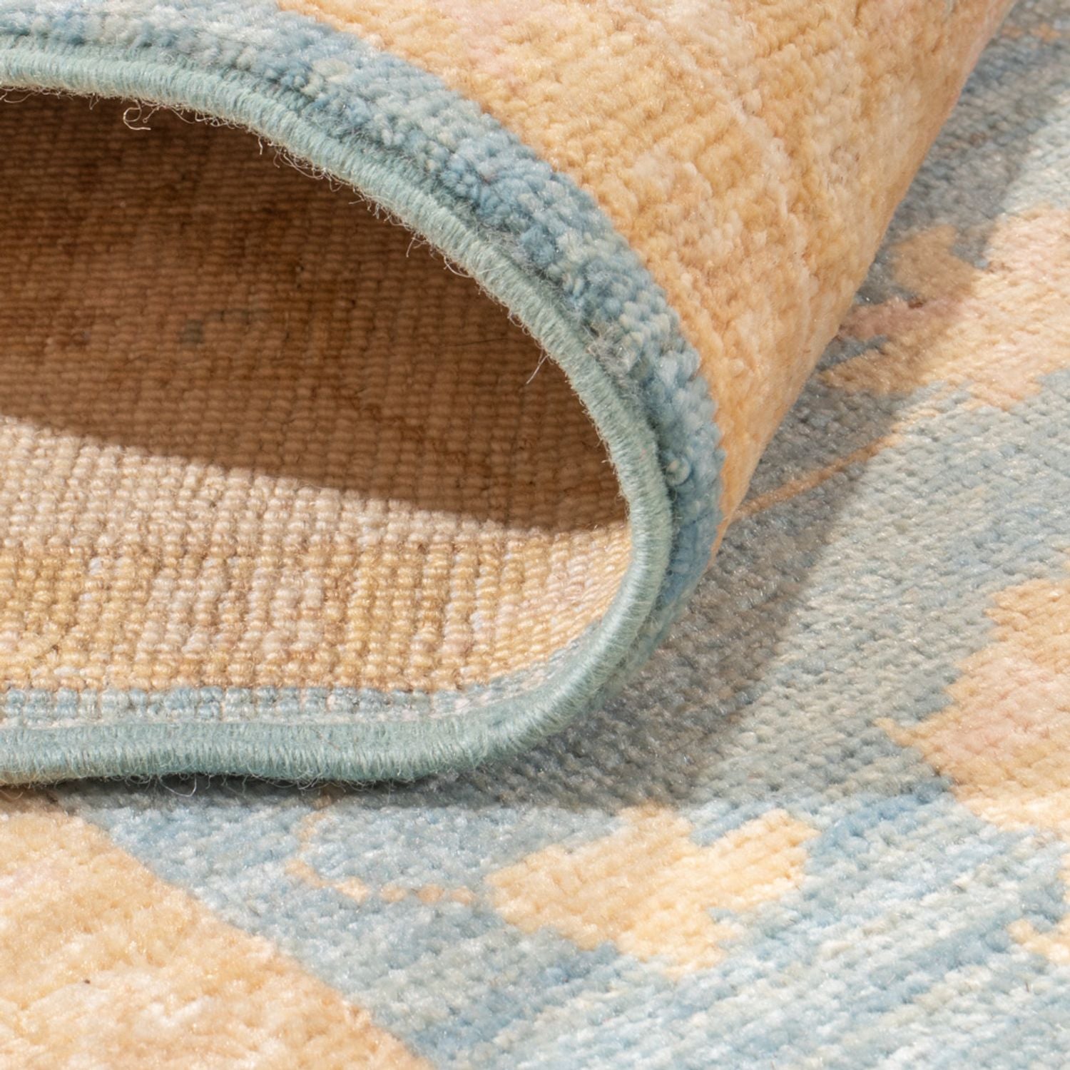 Alfombra de pasillo Alfombra Ziegler - 394 x 124 cm - azul