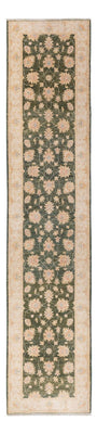 Alfombra de pasillo Alfombra Ziegler - 393 x 83 cm - verde oliva
