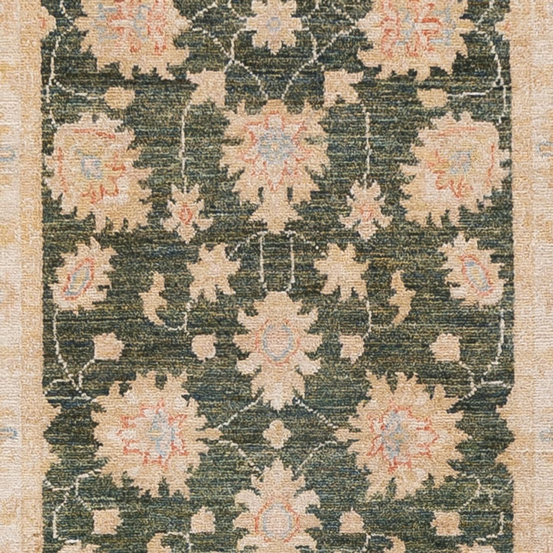 Alfombra de pasillo Alfombra Ziegler - 393 x 83 cm - verde oliva