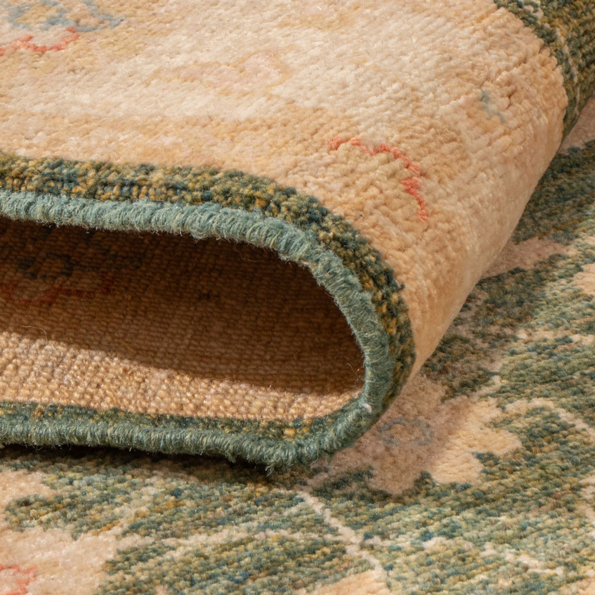 Alfombra de pasillo Alfombra Ziegler - 393 x 83 cm - verde oliva