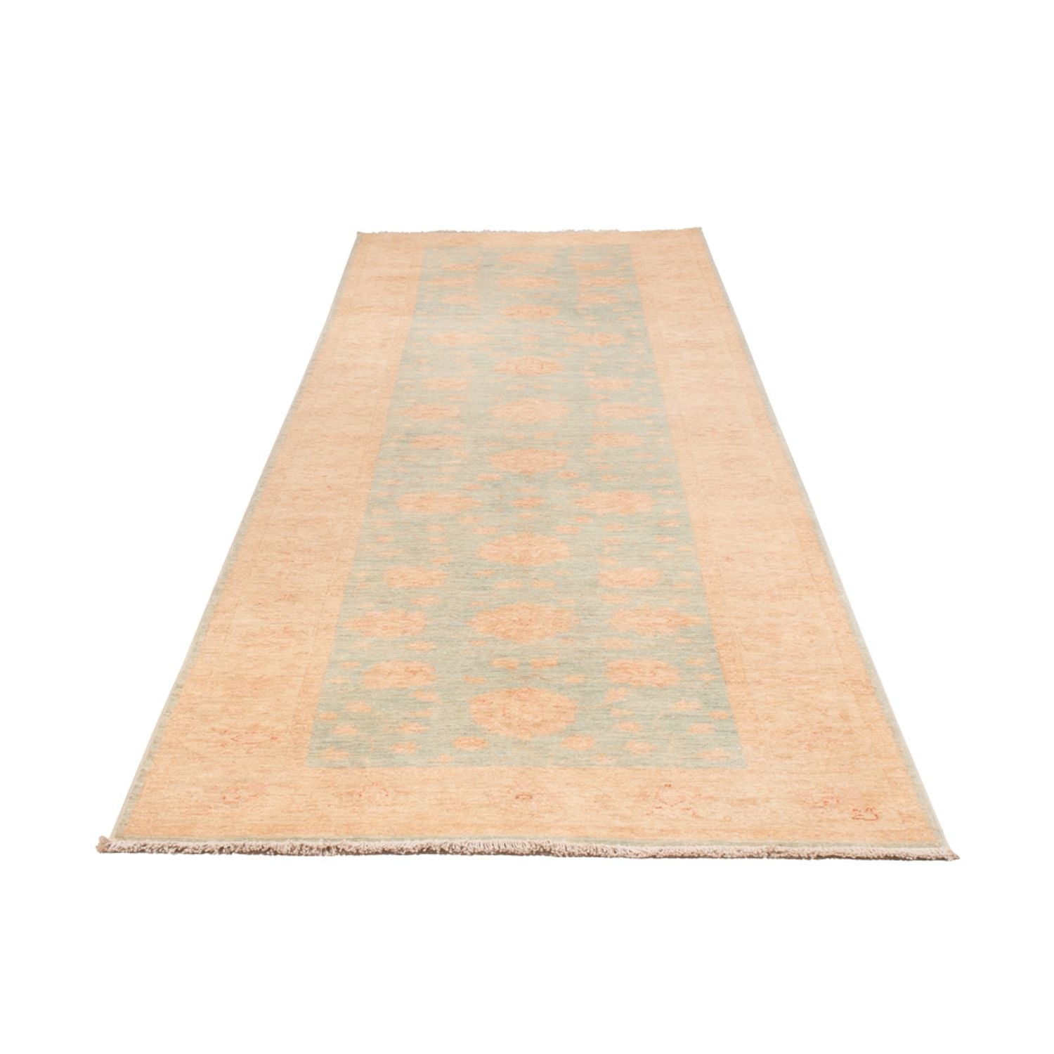 Alfombra de pasillo Alfombra Ziegler - 390 x 103 cm - azul claro