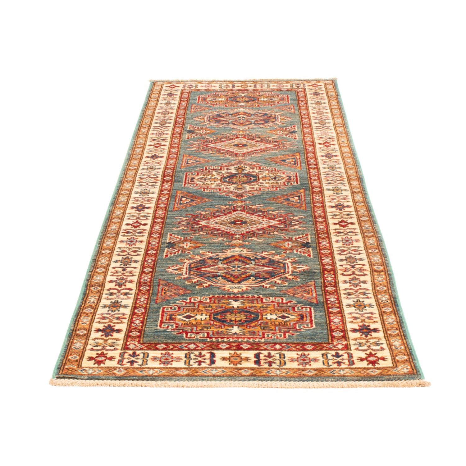 Alfombra de pasillo Alfombra Ziegler - Kazak - 245 x 79 cm - multicolor