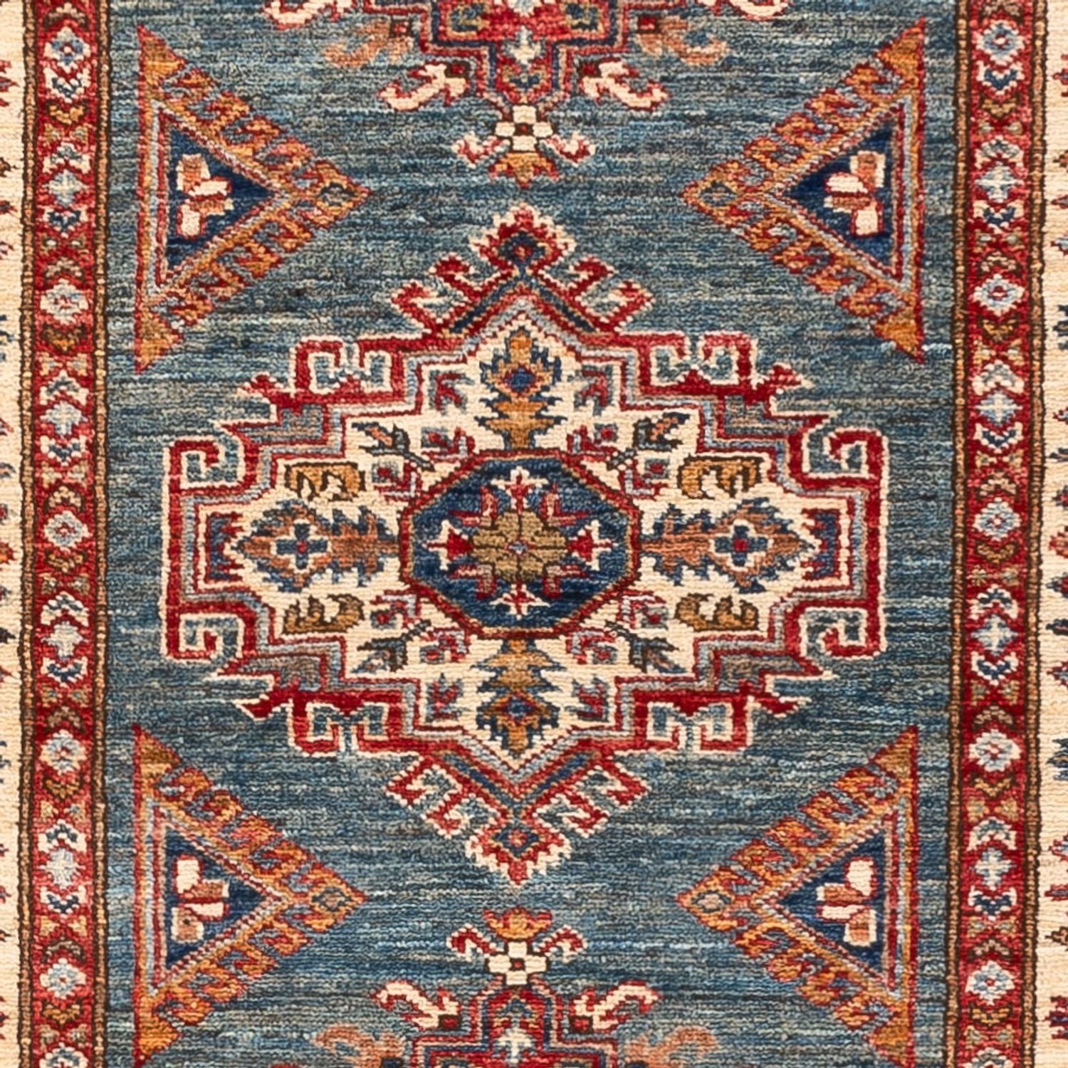 Alfombra de pasillo Alfombra Ziegler - Kazak - 246 x 75 cm - multicolor