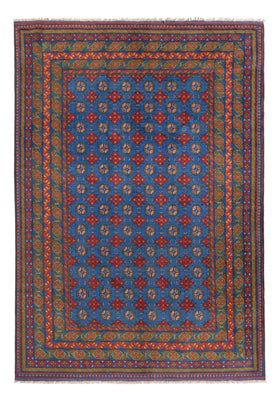 Alfombra afgana - Filpa - 296 x 203 cm - azul