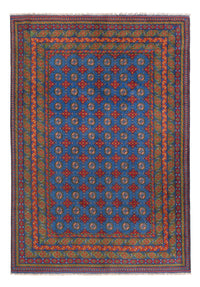 Alfombra afgana - Filpa - 296 x 203 cm - azul