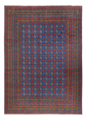 Alfombra afgana - Filpa - 355 x 252 cm - azul