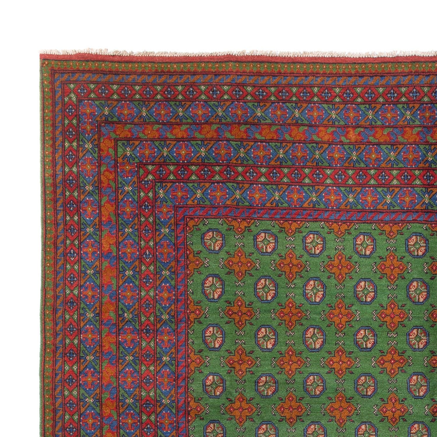 Alfombra afgana - Filpa - 393 x 296 cm - verde