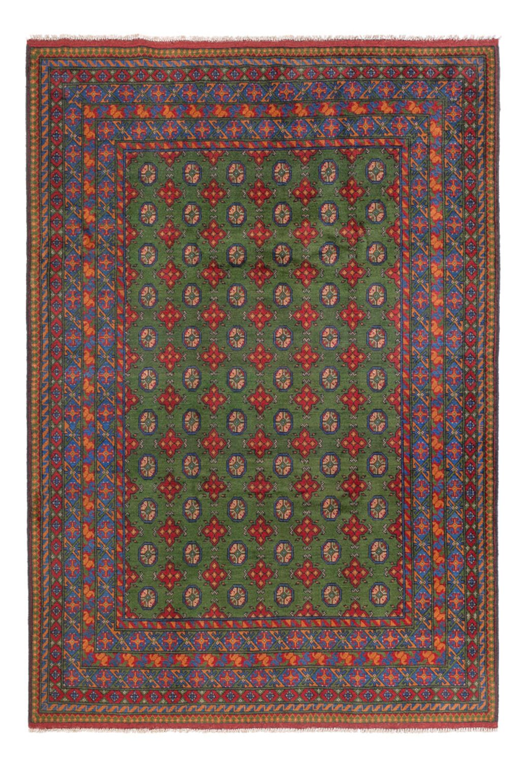 Alfombra afgana - Filpa - 298 x 200 cm - verde