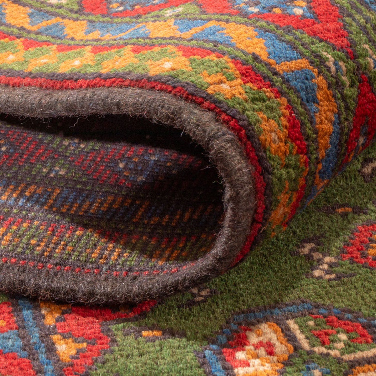 Alfombra afgana - Filpa - 298 x 200 cm - verde