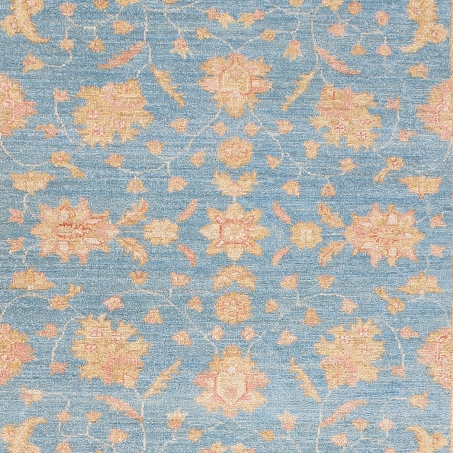 Alfombra de pasillo Alfombra Ziegler - 332 x 119 cm - azul claro