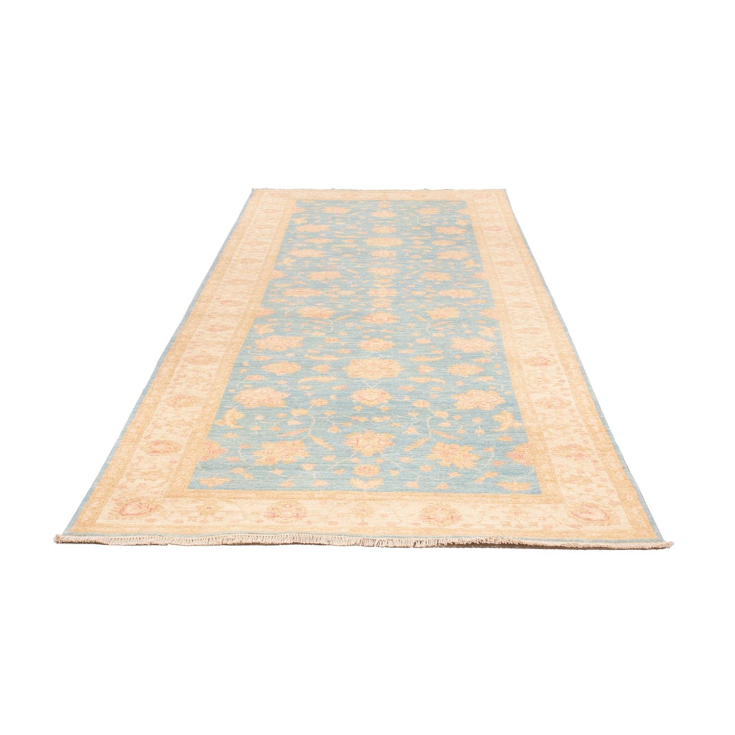 Alfombra de pasillo Alfombra Ziegler - 332 x 119 cm - azul claro