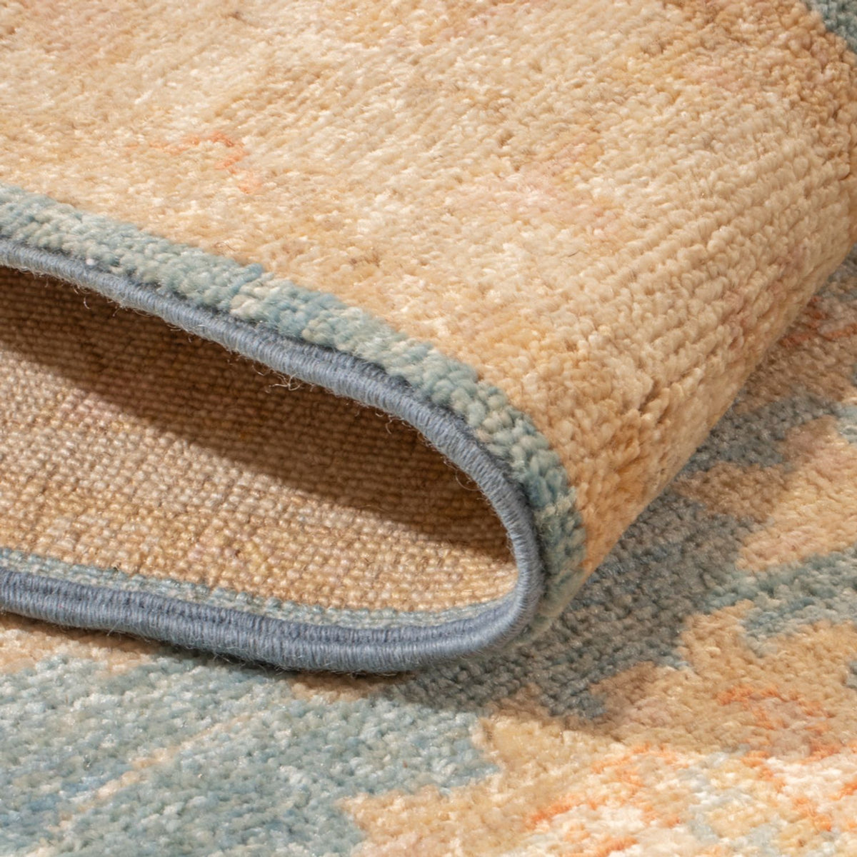 Alfombra de pasillo Alfombra Ziegler - 394 x 82 cm - azul claro