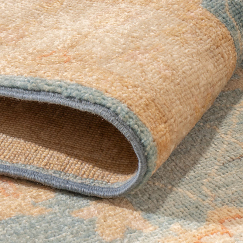 Alfombra de pasillo Alfombra Ziegler - 393 x 81 cm - azul claro