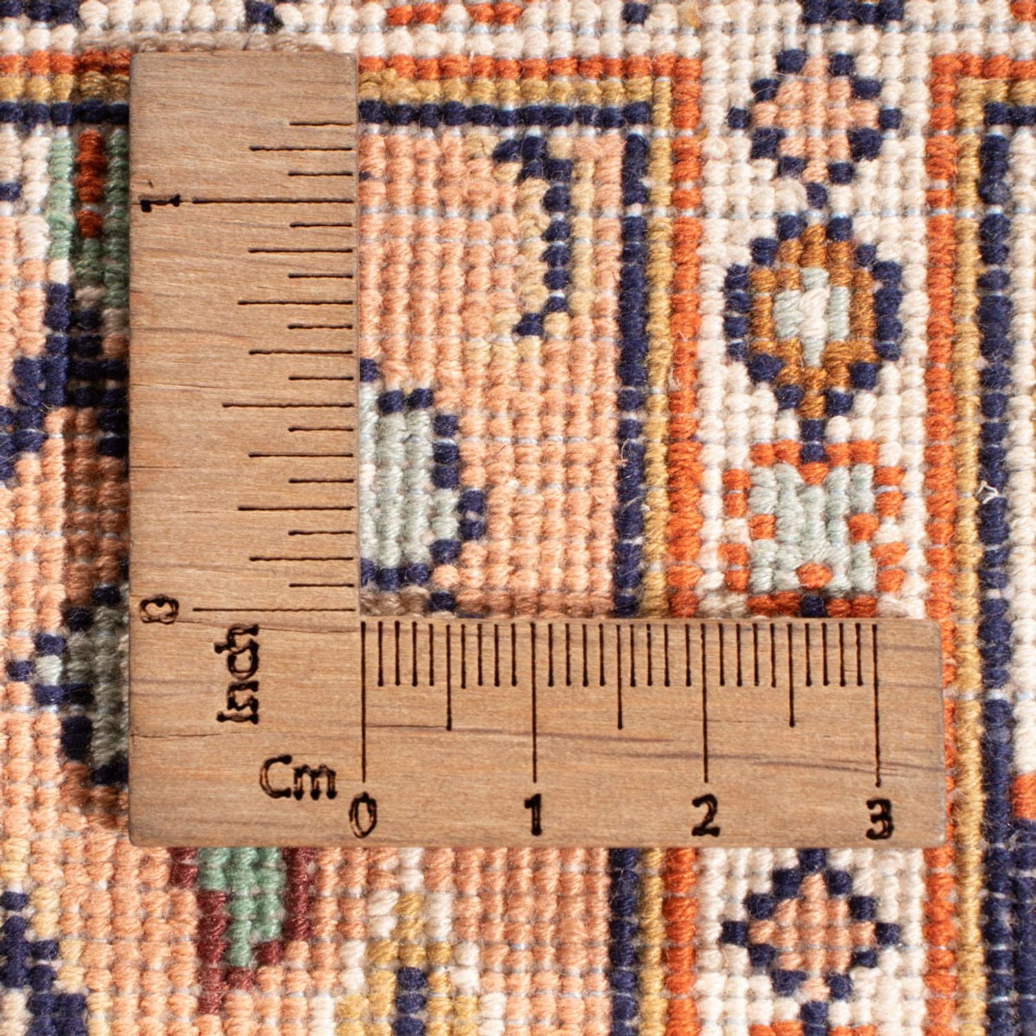 Alfombra de pasillo Alfombra de seda - Seda de Cachemira - 452 x 97 cm - crema