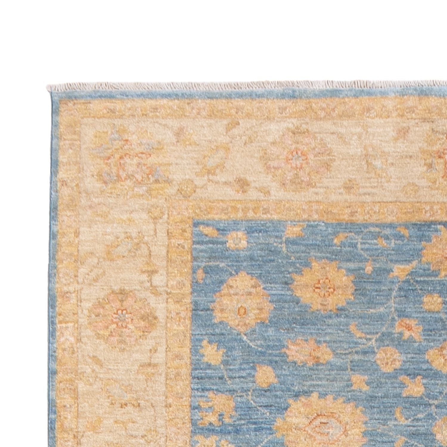 Alfombra de pasillo Alfombra Ziegler - 412 x 154 cm - azul claro
