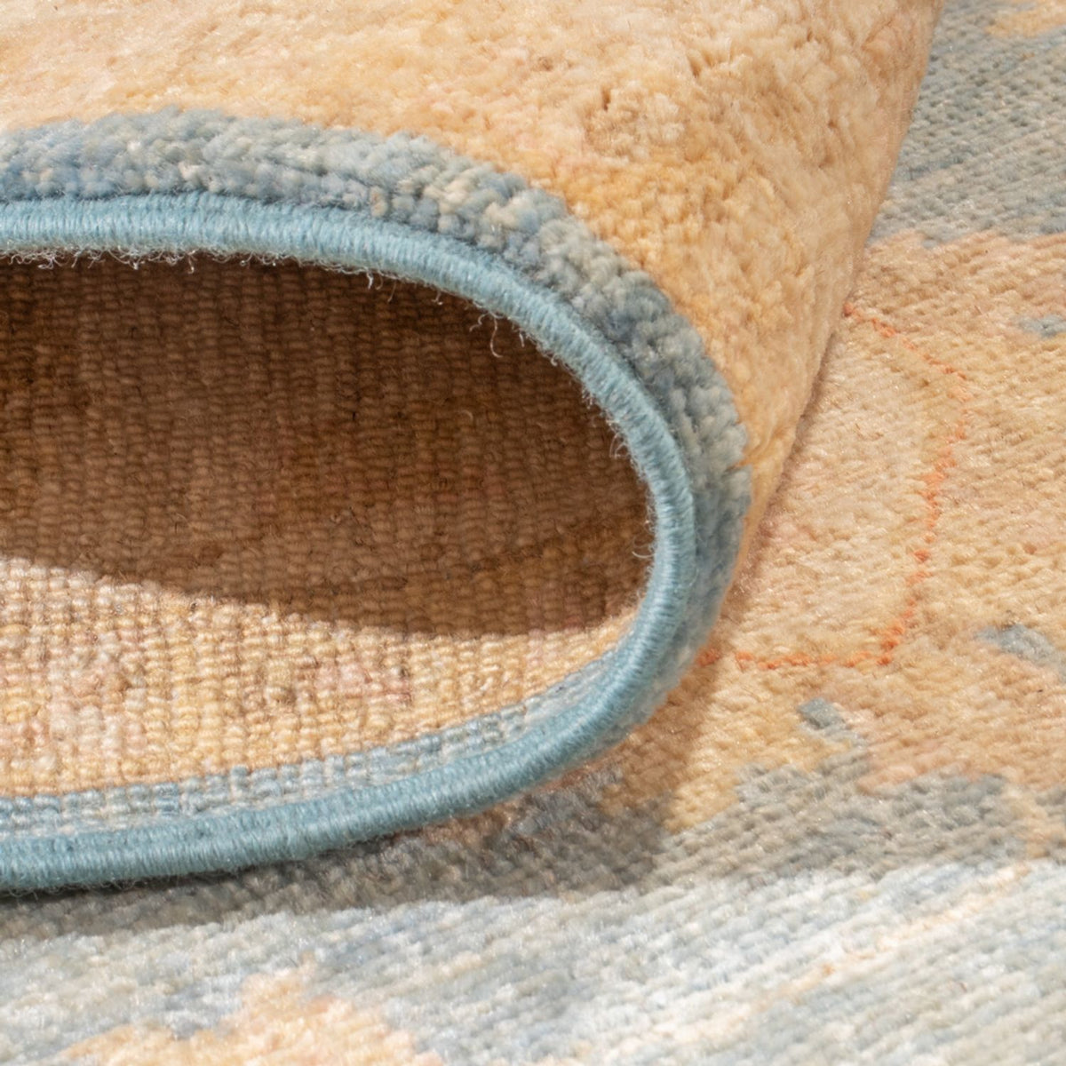 Alfombra de pasillo Alfombra Ziegler - 412 x 154 cm - azul claro